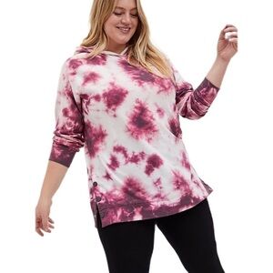 Torrid NWT | Light Weight French Terry Button Side Tunic Hoodie Size  1